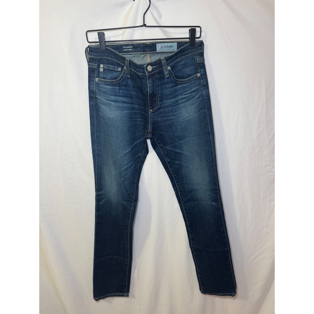 AG Adriano Goldschmied Harper Straight Jeans 27 Dark Wash NWOT Premium Denim